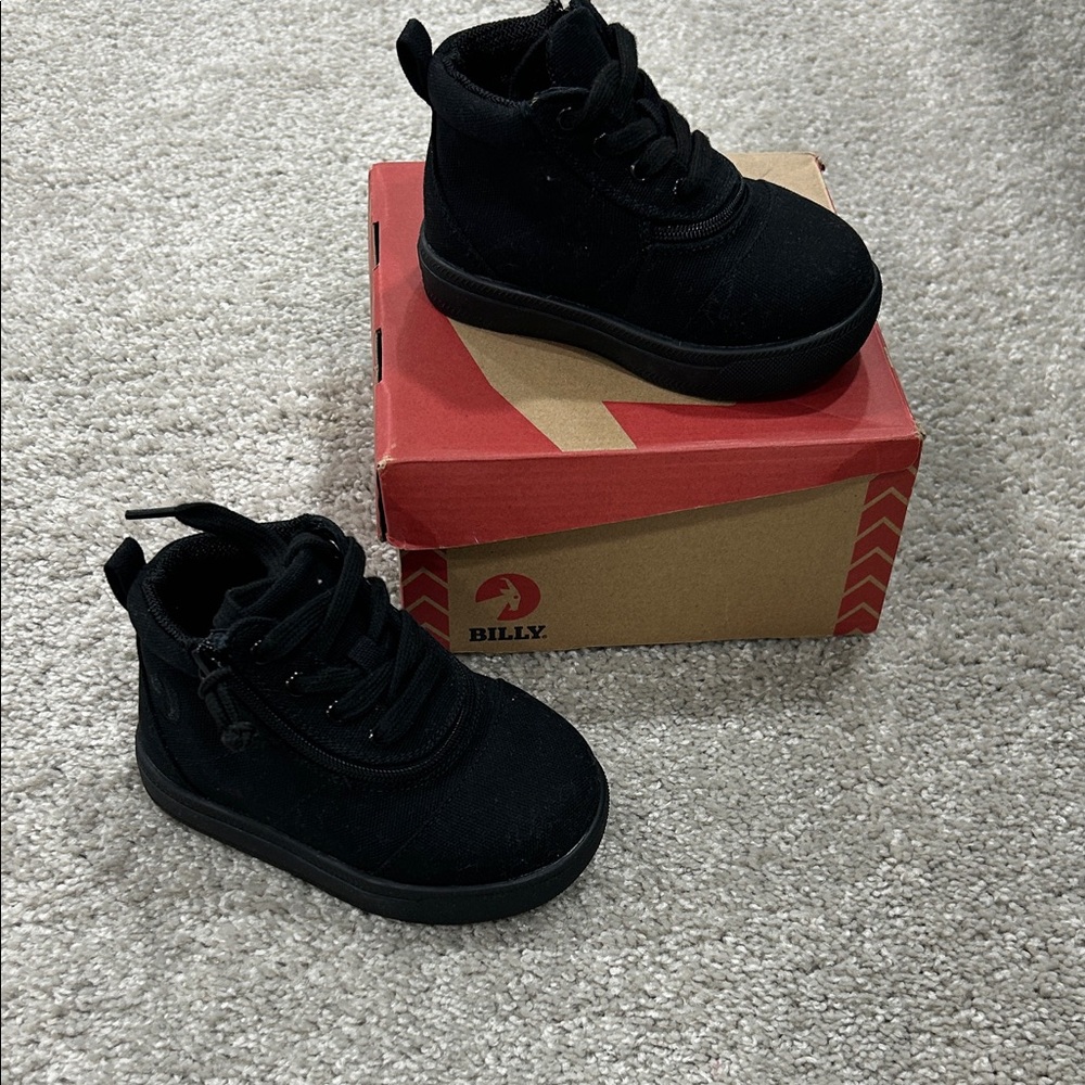 Billy Kids Black Explorer Boots